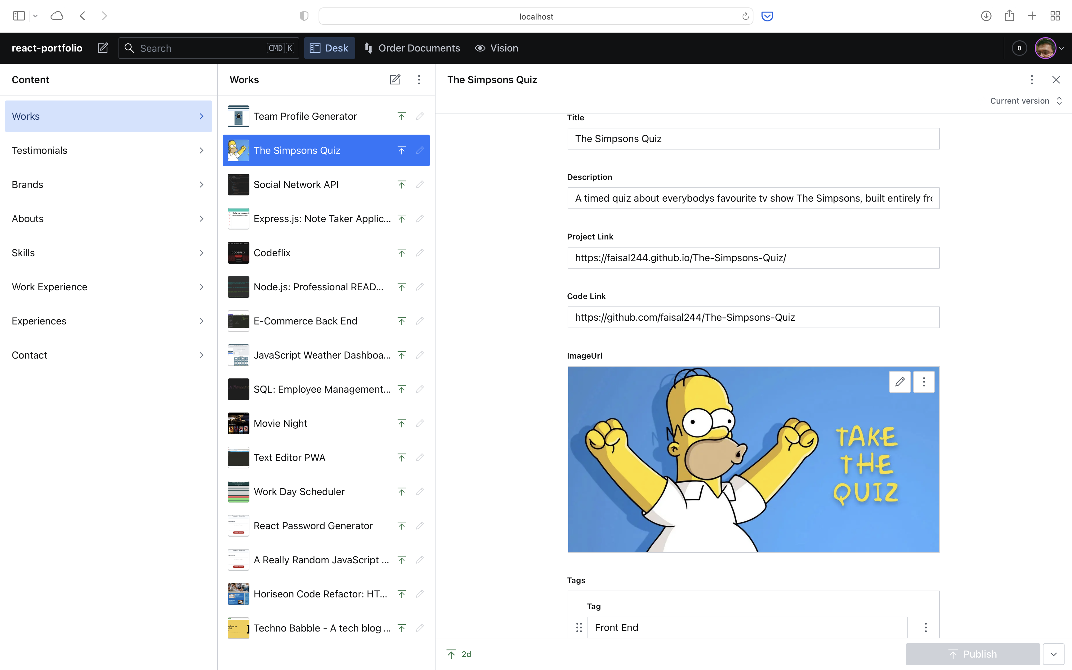 Sanity CMS - Add a new Project